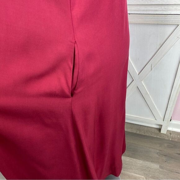 Zanzea Maxi Slip Dress Maroon Red 12 Sleeveless - Picture 6 of 14